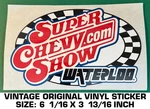 Super Chevy Show Waterloo - Vintage Original Vinyl Decal Sticker. Fixed Price $8.69.