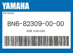 Yamaha Genuine Wire, Sub Lead BN6-82309-00-00. Fixed Price $98.39.