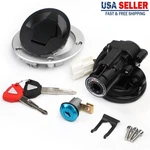 Ignition Switch Fuel Gas Cap Lock Set Key Fits Kawasaki ZX6R ZX10R Ninja 11-2019. Fixed Price $56.55.