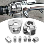 Chrome Switch Housing Covers W/6PCS Button Cap Kit For Harley Softail Sportster. Fixed Price $52.99.