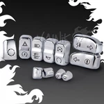 Vawik Switch Cap Kit 11 Pcs Chrome Fit Most '16-'18 Touring Models. Fixed Price $32.00.