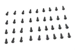 Rocker Box Cover Screw Set Black Fits Harley Davidson V-twin 37-0975. Fixed Price $25.68.