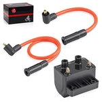 31614-83A Ignition Coil For Sportster Custom XL1200C W/ Spark Plug Wire Cap. Fixed Price $44.99.