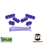 Taylor 42760 Clamp-on Wire Separators Sbc 7-8MM Ignition Cable Blue Nylon Kit. Fixed Price $20.00.