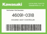 Kawasaki Genuine Housing-assy-control,rh 46091-0318. Fixed Price $80.57.