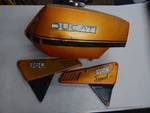 Ducati Square Case 860 900 Gts Desmo Original Paint Gas Tank Side Covers. Fixed Price $400.00.