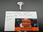 Nos Vintage Suzuki Ignition Key Code # 42344 - New. Fixed Price $19.95.