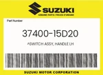 Suzuki Genuine Switch Assy, Handle Lh 37400-15D20. Fixed Price $139.19.