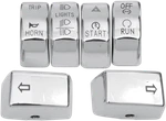 Drag Specialties Chrome 6-PIECE Switch Cap Kit 0616-0190. Fixed Price $99.83.