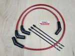 Cloth Braided 8MM Spark Plug Wires For Harley H-d Flht Flhr Fltr 2009-2015. Fixed Price $29.99.